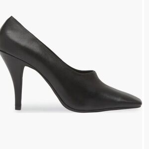Jeffrey Campbell Natalya Square Black Pumps Size 9M